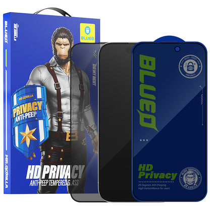 Privacy-Schutzfolie Blueo Anti-Peep für Apple iPhone 12 / 12 Pro, gehärtetes Glas, Vollkleber