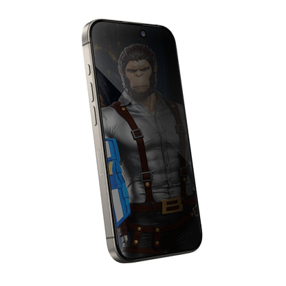 Privacy-Schutzfolie Blueo Anti-Peep für Apple iPhone 12 / 12 Pro, gehärtetes Glas, Vollkleber