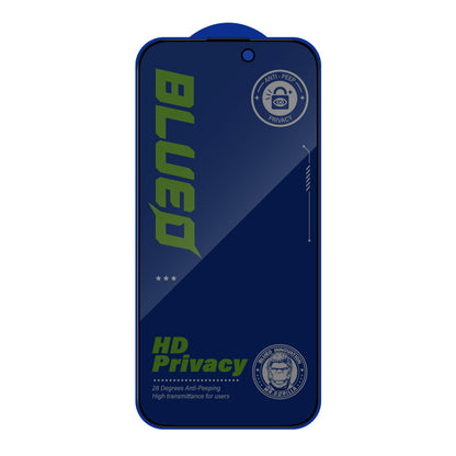 Privacy-Schutzfolie Blueo Anti-Peep für Apple iPhone 12 / 12 Pro, gehärtetes Glas, Vollkleber