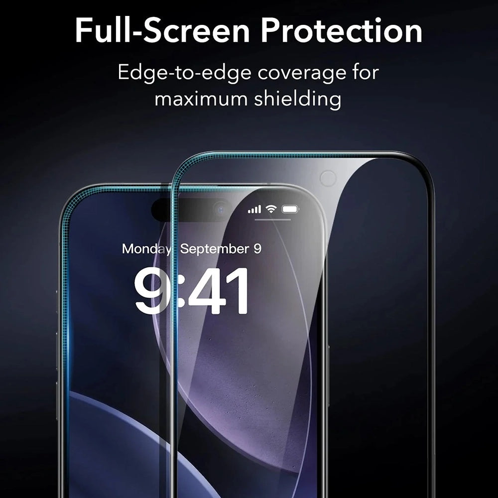 Schutzfolie Ecran Privacy ESR Armorite UltraFit für Apple iPhone 17 Pro, gehärtetes Glas, Full Glue, Set 3 Stück