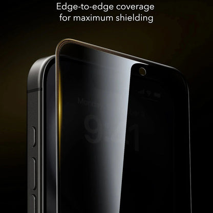 Schutzfolie Ecran Privacy ESR UltraFit Armorite Pro für Apple iPhone 17 Pro, Gehärtetes Glas, Full Glue, Set 3 Stück