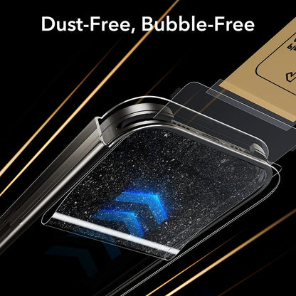 Schutzfolie Ecran Privacy ESR UltraFit Armorite Pro für Apple iPhone 17 Pro, Gehärtetes Glas, Full Glue, Set 3 Stück