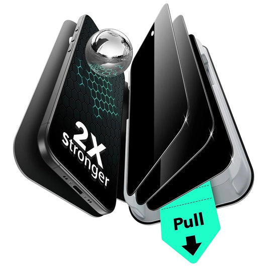 Schutzfolie Ecran Privacy ESR UltraFit für Apple iPhone 17 Air, Gehärtetes Glas, Vollverklebung, Set 3 Stück