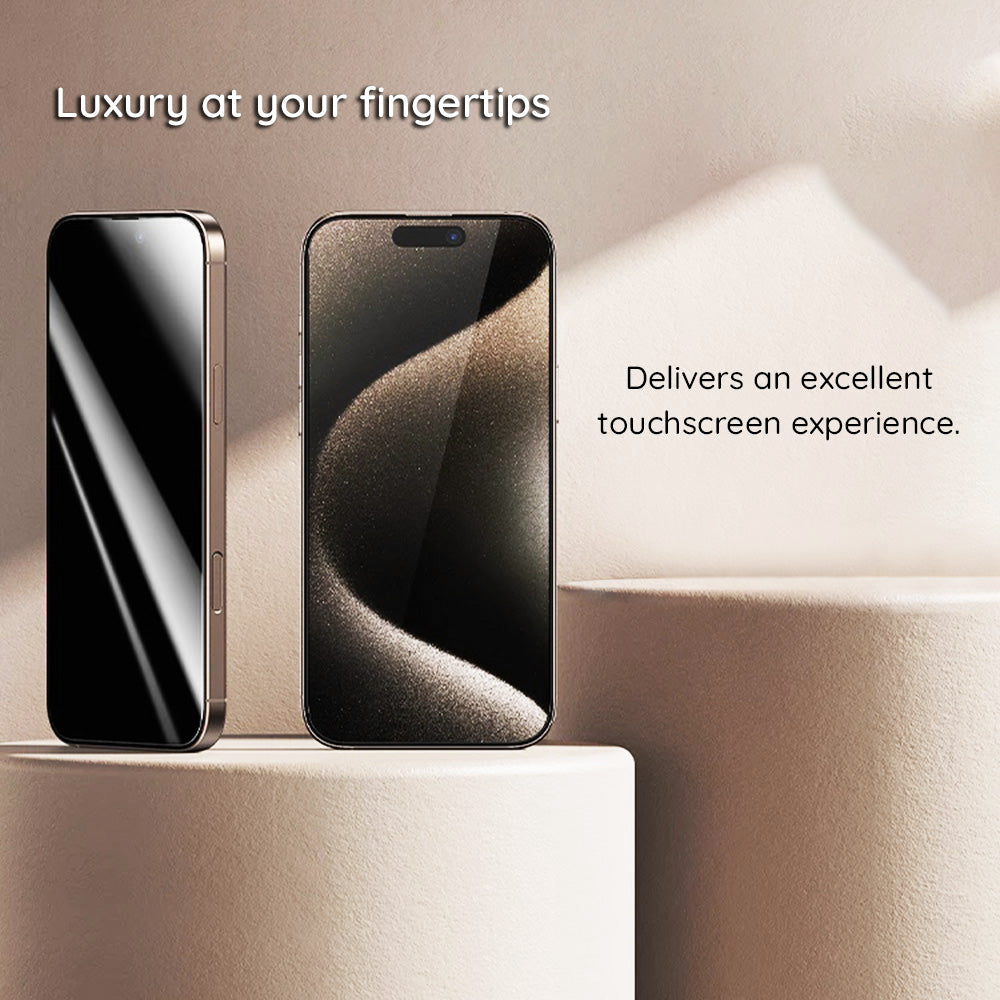 Schutzfolie Privacy Guess für Apple iPhone 16 Pro Max, Gehärtetes Glas, Vollverklebung, 2.5D, GUTGP16XBOKGCIP