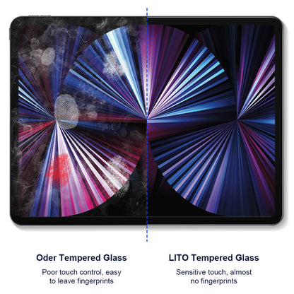 Privacy-Schutzfolie Lito Classic für Apple iPad Air 11 (2026) / Air 11 (2025), gehärtetes Glas, Full Glue, 2.5D