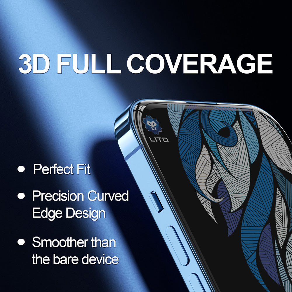 Schutzfolie Privacy Lito D+ Max 4K für Apple iPhone 17 Pro Max, Gehärtetes Glas, Vollverklebung