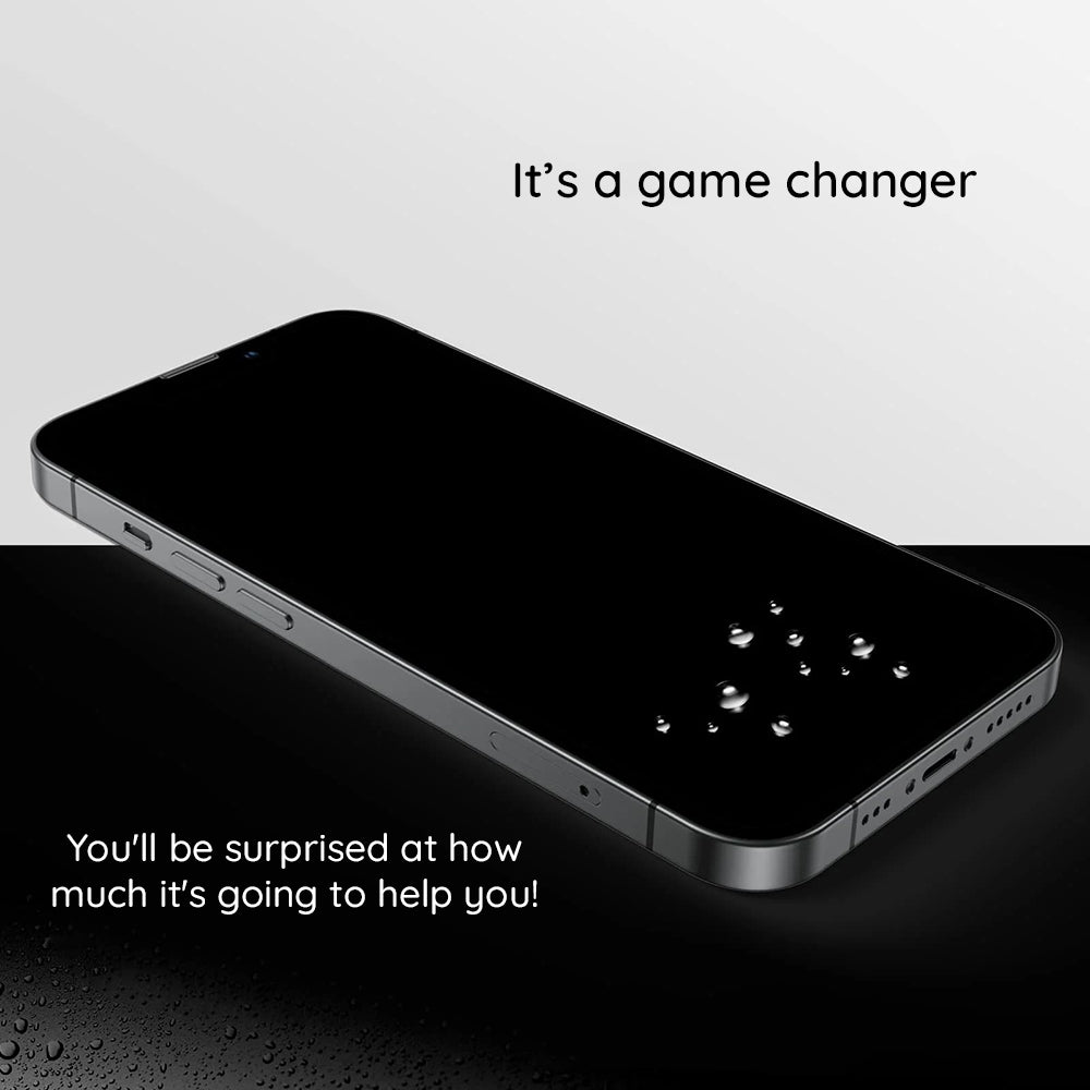 Privacy-Schutzfolie Lito HD Pro für Apple iPhone 15 Plus, gehärtetes Glas, Full Glue