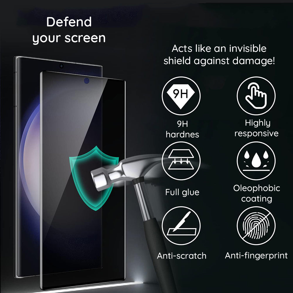 Privacy-Schutzfolie Lito HD Pro für Apple iPhone 15 Plus, gehärtetes Glas, Full Glue