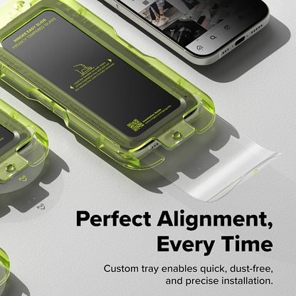 Privacy-Schutzfolie Ringke Easy Slide für Apple iPhone 17 Pro Max, gehärtetes Glas, Full Glue, 2er-Set
