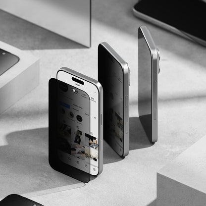 Privacy-Schutzfolie Ringke Easy Slide für Apple iPhone 18 Pro Max, gehärtetes Glas, Full Glue, 2er-Set