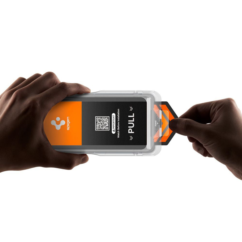 Displayschutzfolie Privacy Spigen GlastR EZ FIT Pro HD für Samsung Galaxy S26 S942, Gehärtetes Glas, Vollverklebung, Set 2 Stück AGL11096