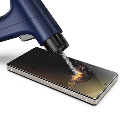 Privacy-Schutzfolie Techsuit TitanGlass CrystalHD für Samsung Galaxy A17 5G / A16 5G A166, Sicherheitsglas, Vollkleber