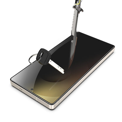 Privacy-Schutzfolie Techsuit TitanGlass CrystalHD für Samsung Galaxy A37 5G / A36 A366, Sicherheitsglas, Vollkleber