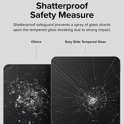 Ringke Easy Slide Screen Protector for Apple iPad Pro 11 (2024), Tempered Glass, Full Glue