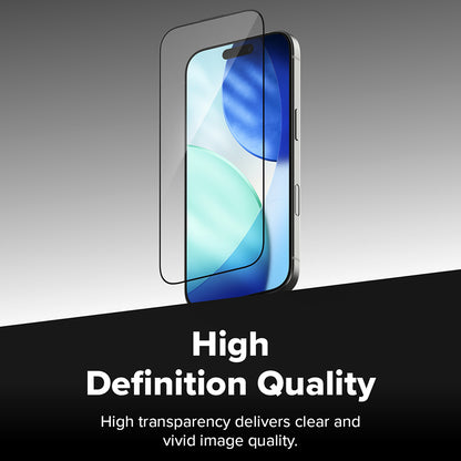 Ringke Easy Slide Displayschutzfolie für Apple iPhone 17, gehärtetes Glas, Full Glue, 2er Set