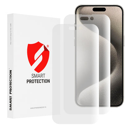 Smart Protection Premium Classic Displayschutzfolie für Apple iPhone 15 Pro Max, Kunststoff, 2 Stück Set