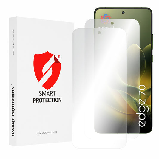 Schutzfolie Smart Protection Premium Classic für Motorola Edge 70, Kunststoff, Set mit 2 Stück.