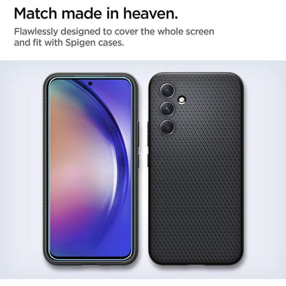 Spigen GlastR Align Master Displayschutzfolie für Samsung Galaxy A54 A546, gehärtetes Glas, Full Glue, 2er Set AGL05966
