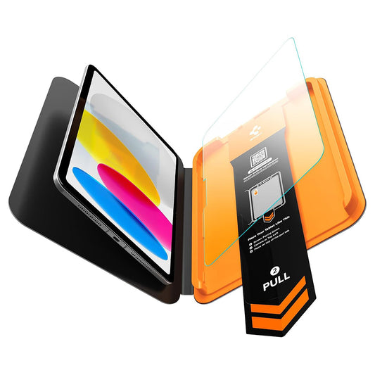 Spigen GlastR Align Master T Displayschutzfolie für Apple iPad (2025) / (2022), gehärtetes Glas, Full Glue AGL11698