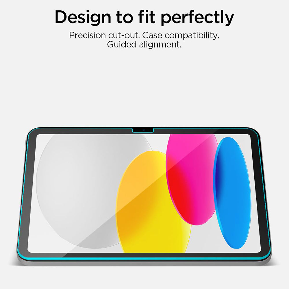 Spigen GlastR Align Master T Screen Protector for Apple iPad (2025) / (2022), Tempered Glass, Full Glue AGL11698