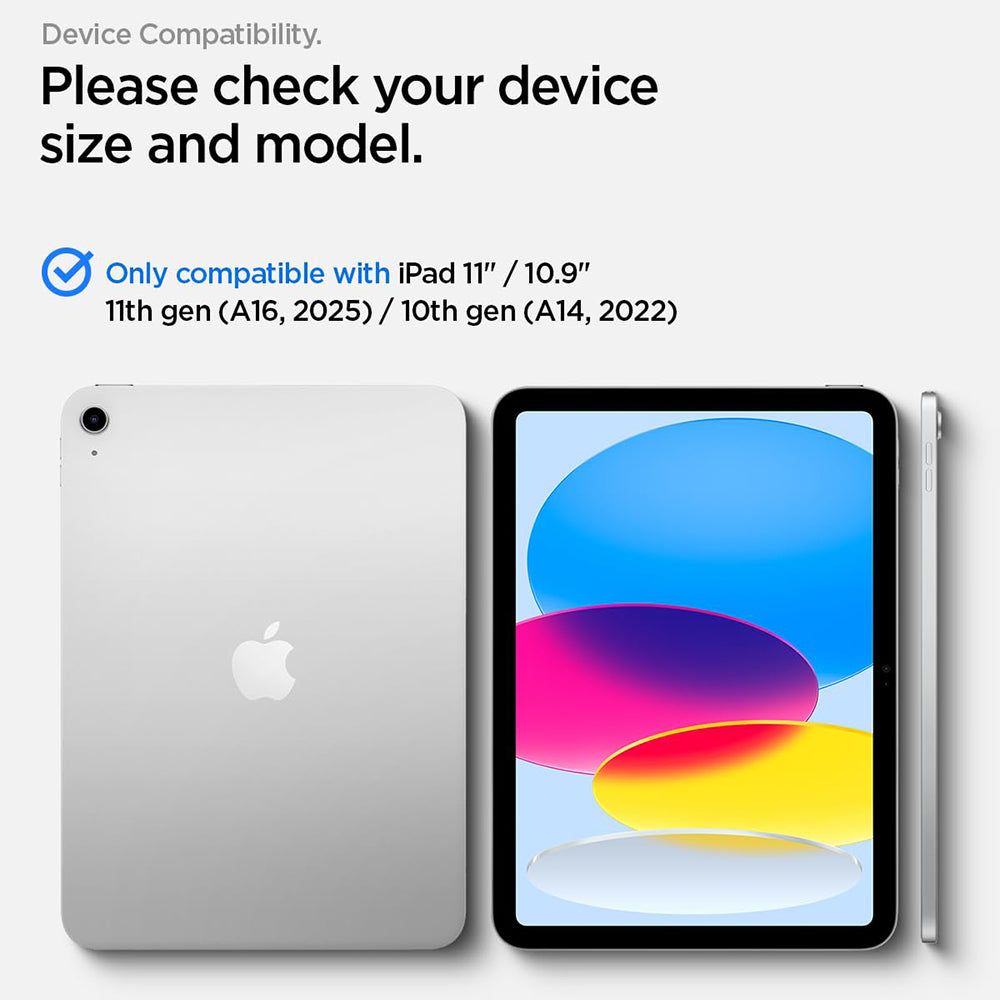 Spigen GlastR Align Master T Screen Protector for Apple iPad (2025) / (2022), Tempered Glass, Full Glue AGL11698