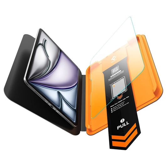 Spigen GlastR Align Master T Displayschutzfolie für Apple iPad Air 11 (2026) / Air 11 (2025), gehärtetes Glas, Full Glue AGL11701
