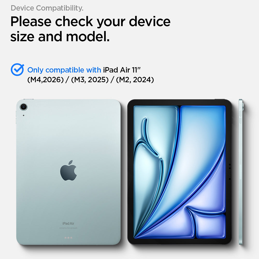 Spigen GlastR Align Master T Screen Protector for Apple iPad Air 11 (2026) / Air 11 (2025), Tempered Glass, Full Glue AGL11701