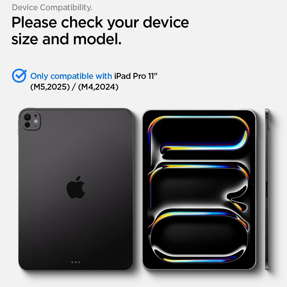 Spigen GlastR Align Master T Screen Protector for Apple iPad Pro 11 (2025) / Pro 11 (2024), Tempered Glass, Full Glue AGL11699