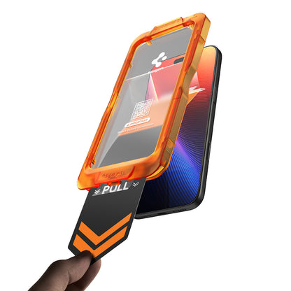 Spigen GlastR AlignMaster S Displayschutzfolie für Apple iPhone 18 Pro Max / 17 Pro Max, gehärtetes Glas, Full Glue, 2 Stück Set AGL10101