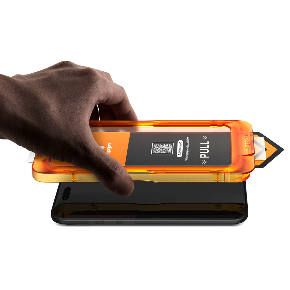 Spigen GlastR AlignMaster S Displayschutzfolie für Apple iPhone 18 Pro Max / 17 Pro Max, gehärtetes Glas, Full Glue, 2 Stück Set AGL10101