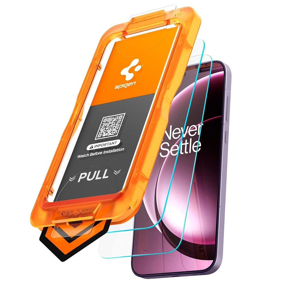 Spigen GlastR AlignMaster S Displayschutzfolie für OnePlus 15, gehärtetes Glas, Full Glue, 2 Stück Set AGL11333