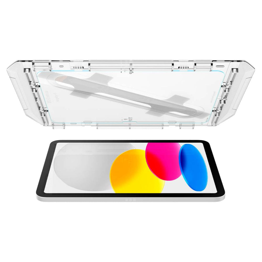 Spigen GlastR EZ FIT Displayschutzfolie für Apple iPad (2025) / (2022), gehärtetes Glas, Full Glue AGL05554