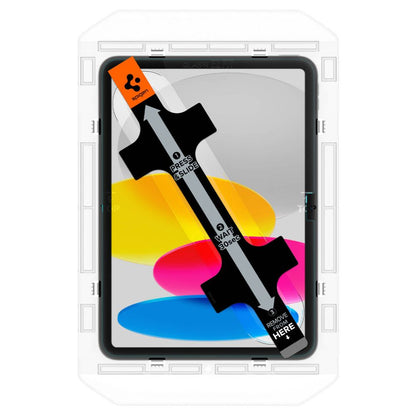 Spigen GlastR EZ FIT Displayschutzfolie für Apple iPad (2025) / (2022), gehärtetes Glas, Full Glue AGL05554