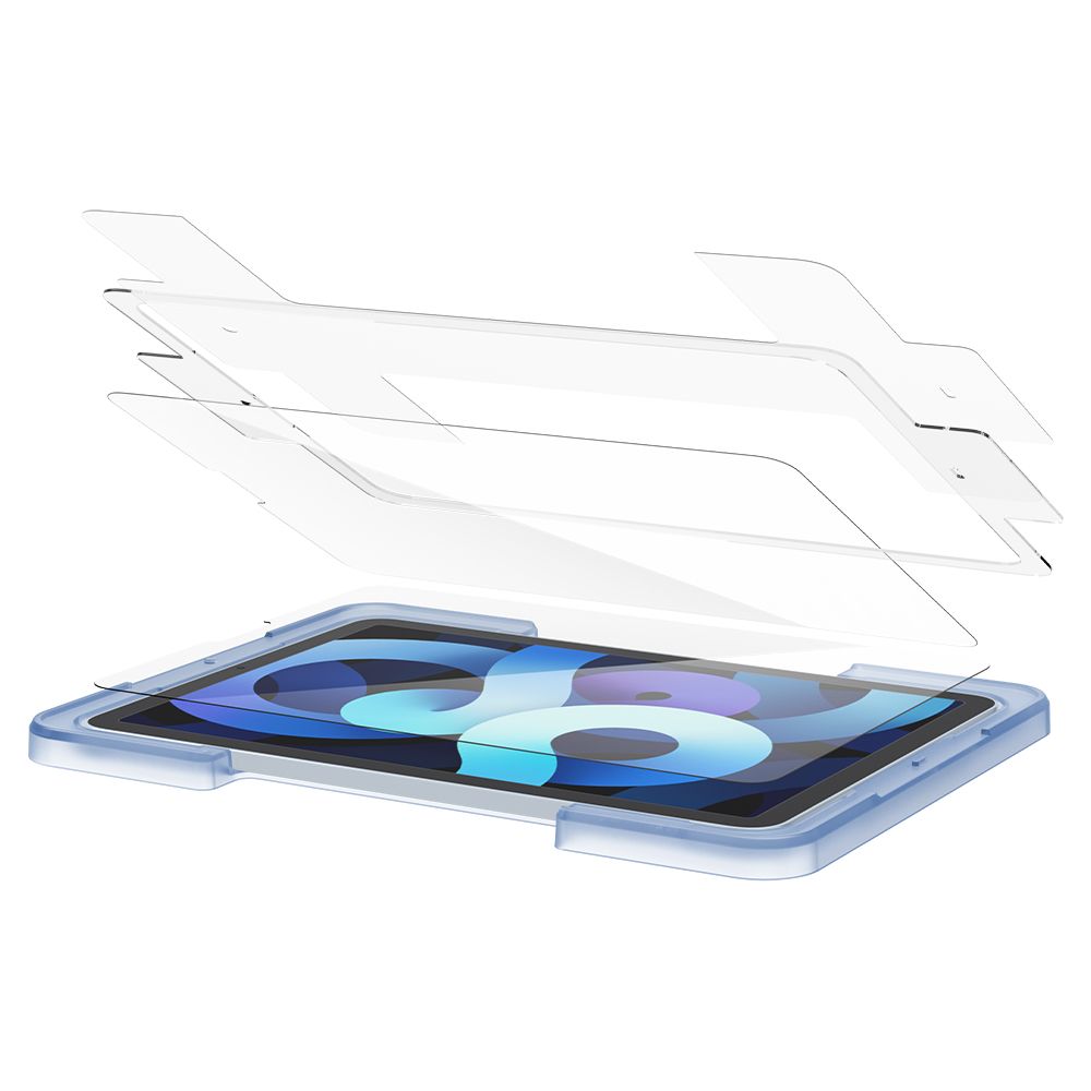Schutzfolie Spigen GlastR EZ FIT für Apple iPad Air (2022) / Pro 11 (2021) / Air (2020), Gehärtetes Glas, Vollverklebung AGL02065