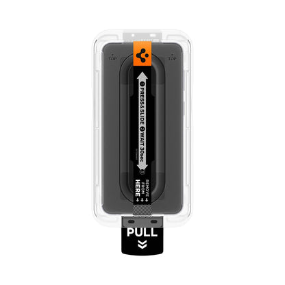 Schutzfolie Spigen GlastR EZ FIT Pro HD für Samsung Galaxy A57 5G, gehärtetes Glas, Vollkleber, Set mit 2 Stück AGL11397