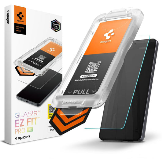 Schutzfolie Spigen GlastR EZ FIT Pro HD für Samsung Galaxy S26 Plus S947, Gehärtetes Glas, Vollkleber AGL11086