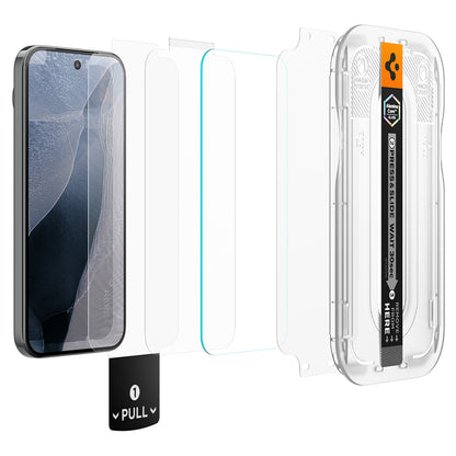 Spigen GlastR EZ FIT Pro Screen Protector for Google Pixel 11 Pro / 11, Tempered Glass, Full Glue, Set of 2 pieces AGL11480