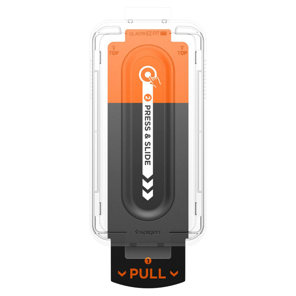 Schutzfolie Spigen GlastR EZ FIT Pro für Samsung Galaxy S25 Edge S937, gehärtetes Glas, Vollkleber