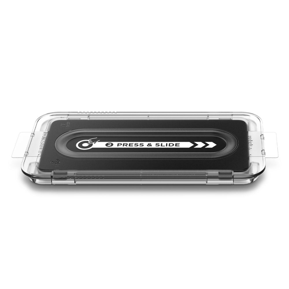 Schutzfolie Spigen GlastR EZ FIT Pro für Samsung Galaxy S25 Edge S937, gehärtetes Glas, Vollkleber