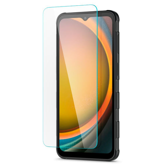 Spigen GlastR Slim Displayschutzfolie für Samsung Galaxy XCover7 Pro / Xcover7 G556, gehärtetes Glas, Full Glue, 2 Stück Set AGL09407