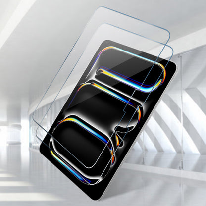 Schutzfolie Techsuit ArmorGlass CrystalHD für Apple iPad Air 11 (2025) / Air 11 (2024), gehärtetes Glas, Full Glue, Set mit 2 Stück