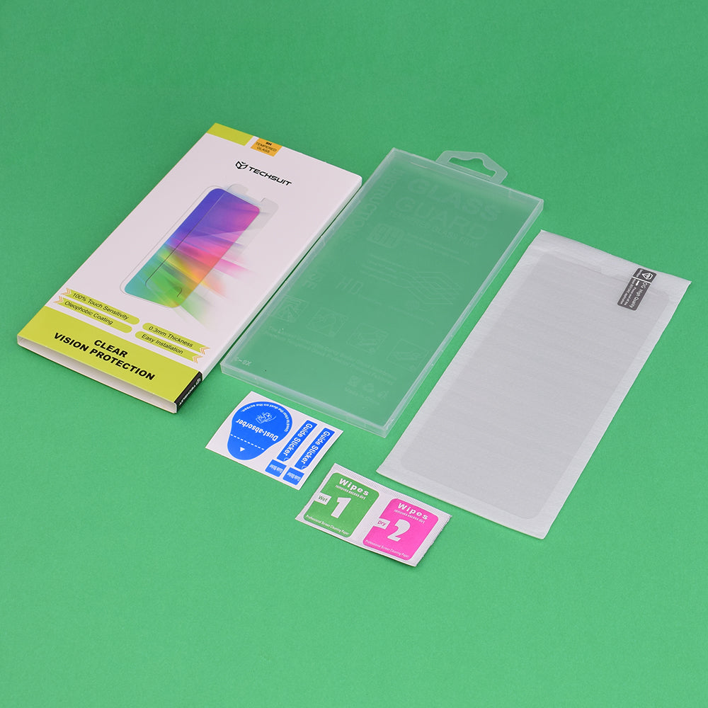 Techsuit Clear Vision Screen Protector for Apple iPhone 17 Air, Tempered Glass, Full Glue