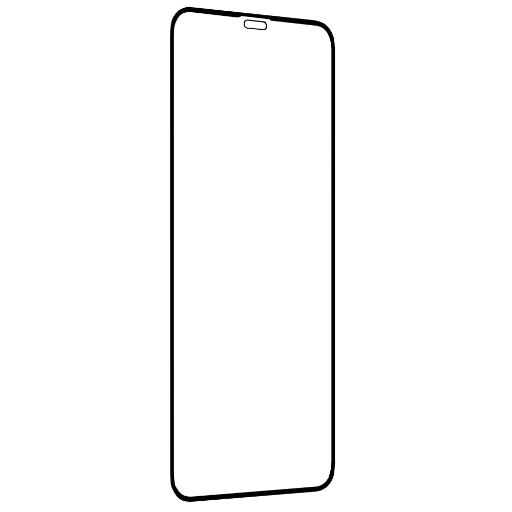 Techsuit Screen Protector Film for Apple iPhone 11 Pro Max / XS Max, Tempered Glass, Full Glue, 111D, Black