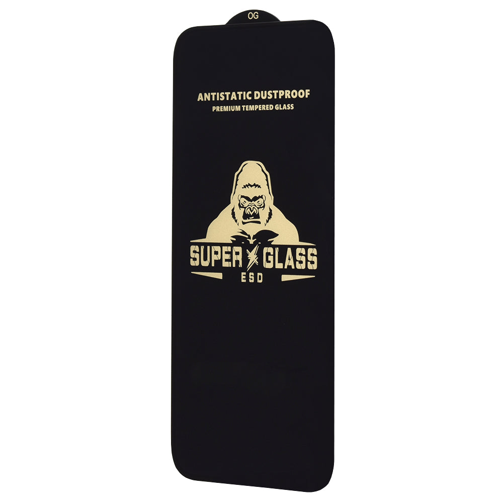 Schutzfolie Techsuit für Apple iPhone 17, gehärtetes Glas, Full Glue, Schwarz