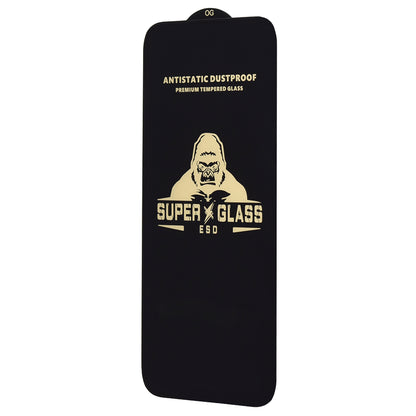 Schutzfolie Techsuit für Apple iPhone 17, gehärtetes Glas, Full Glue, Schwarz