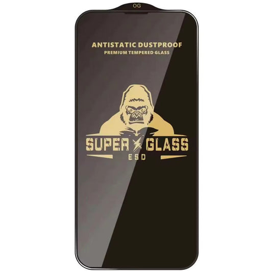 Techsuit Displayschutzfolie für Apple iPhone 18 Pro, gehärtetes Glas, Full Glue, Schwarz