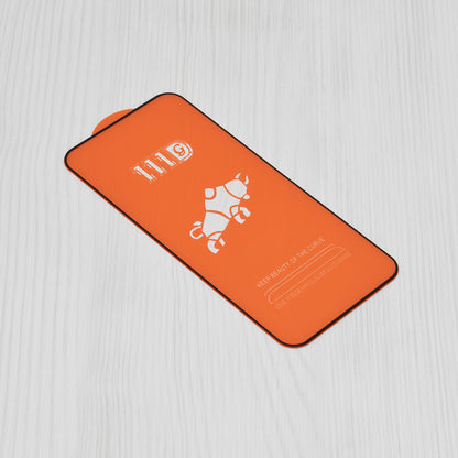 Techsuit Displayschutzfolie für Oppo Reno11 F, gehärtetes Glas, Full Glue, 111D, Schwarz