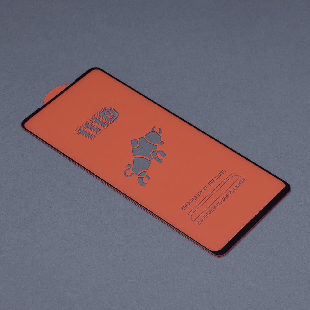 Techsuit Displayschutzfolie für Oppo Reno8 Lite / Reno7 / Reno7 Lite / Oneplus Nord N20 5G, gehärtetes Glas, Full Glue, 111D, Schwarz