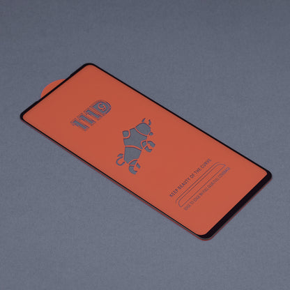 Techsuit Displayschutzfolie für Oppo Reno8 Lite / Reno7 / Reno7 Lite / Oneplus Nord N20 5G, gehärtetes Glas, Full Glue, 111D, Schwarz
