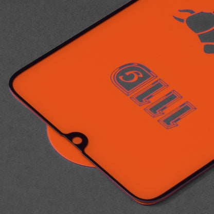 Techsuit Displayschutzfolie für Samsung Galaxy A70s A707 / A90 5G A908 / A70 A705, gehärtetes Glas, Full Glue, 111D, Schwarz